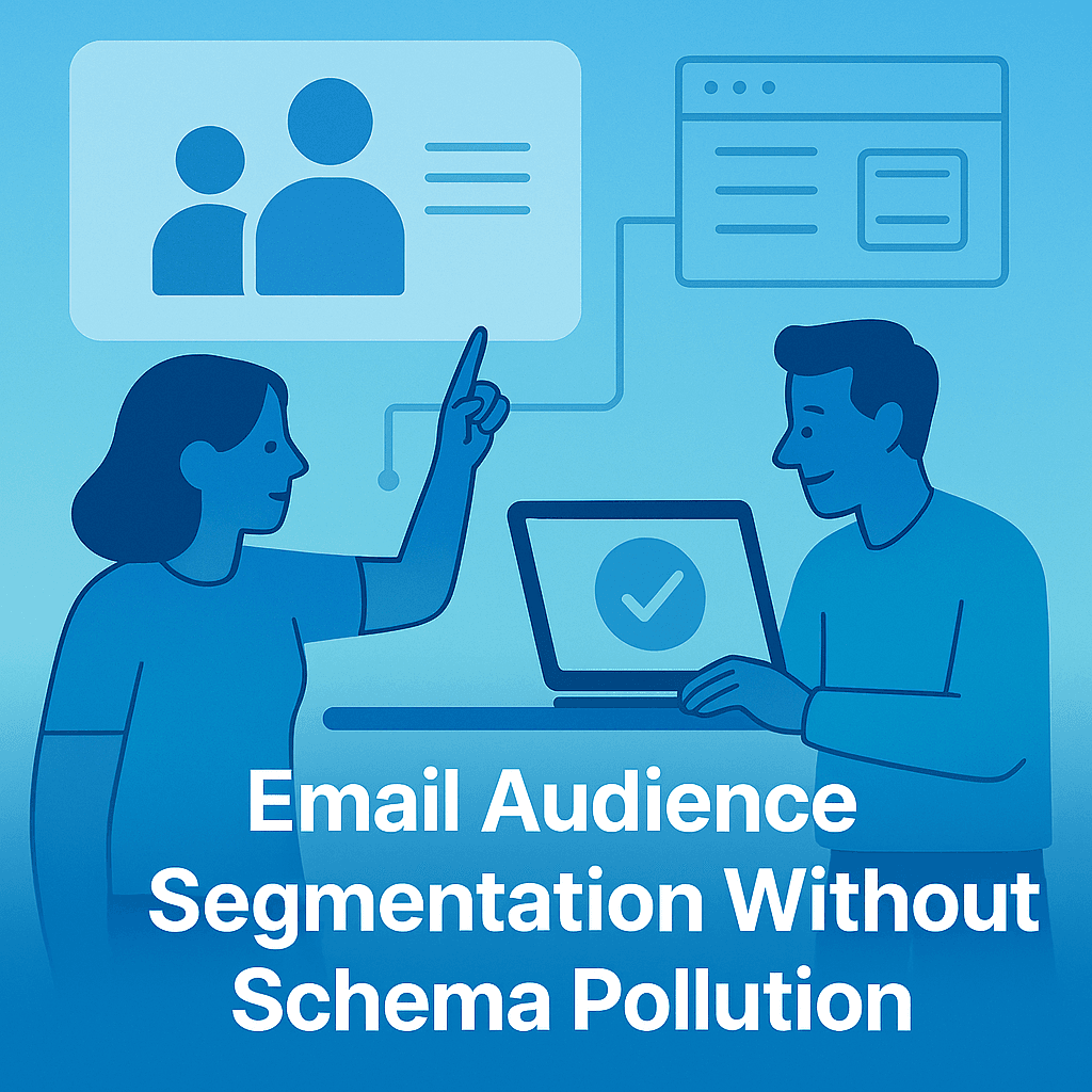 Email Audience Segmentation Without Schema Pollution