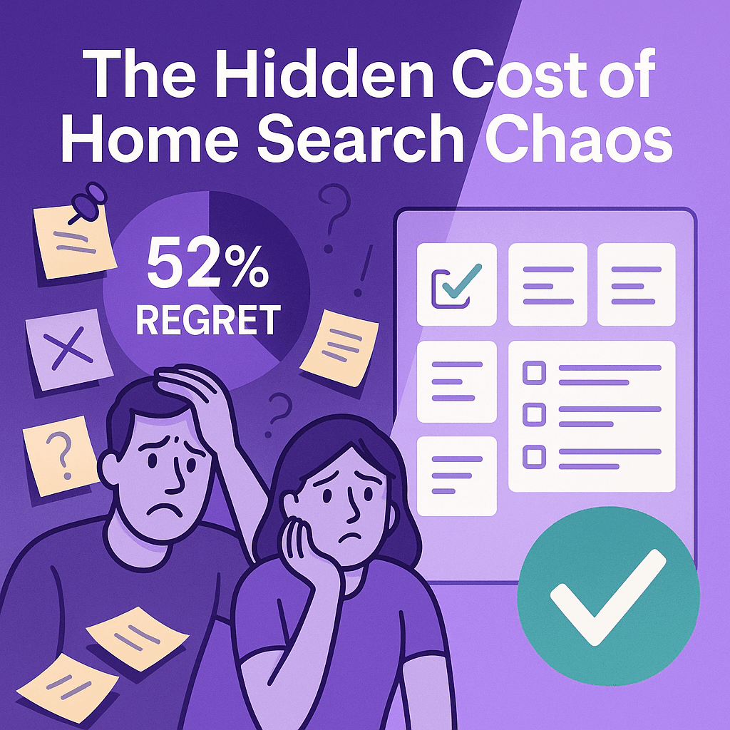 The Hidden Cost of Home Search Chaos: Why 52% of Buyers Have Regrets