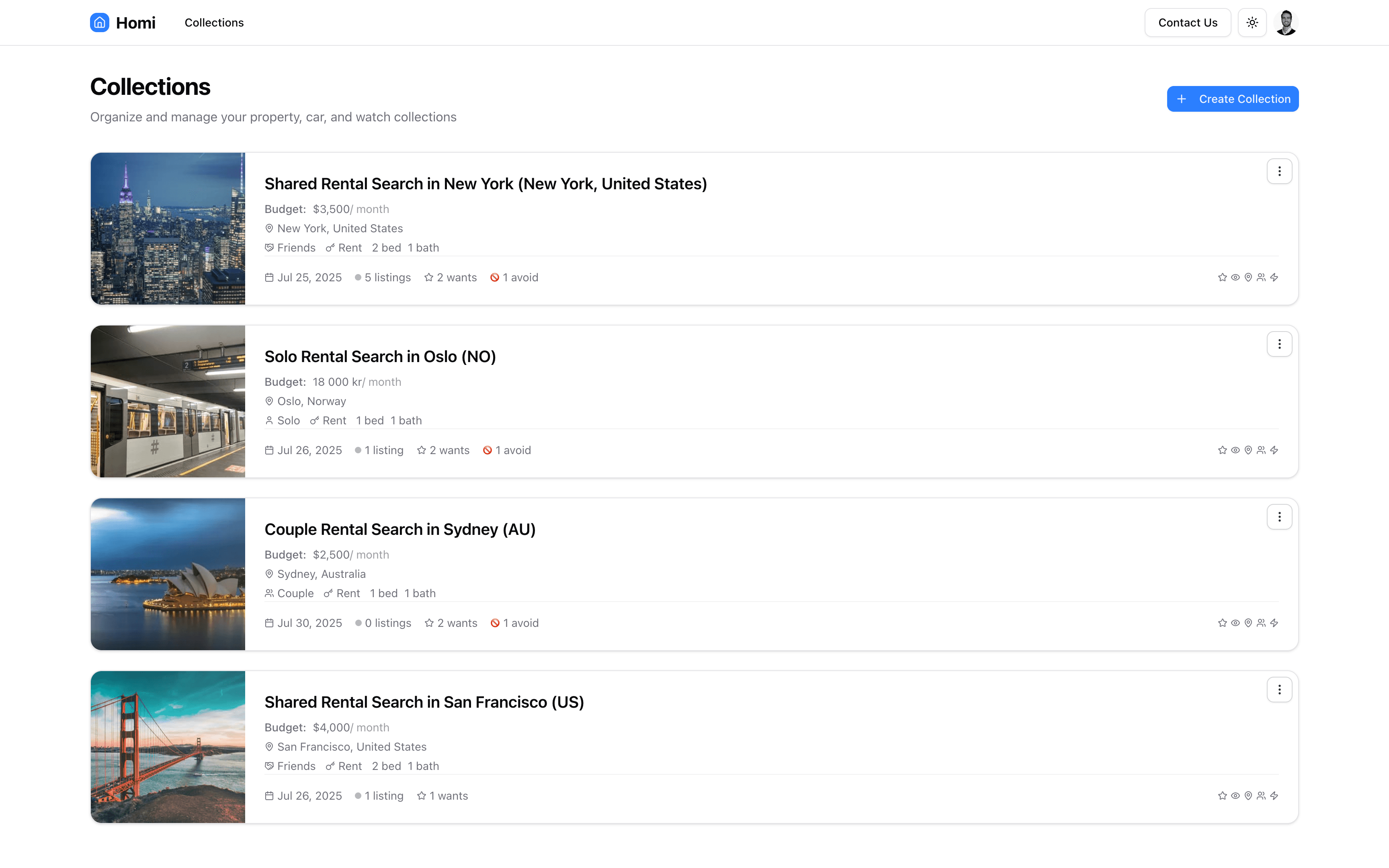 Homi Platform Screenshot